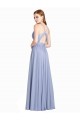 Großhandel A-Linien Chiffon Spitze Lange Brautjungfernkleider