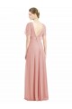 Großhandel A-Linien V-Ausschnitt Chiffon Lange Brautjungfernkleider