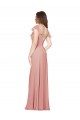 Großhandel A-Linien V-Ausschnitt Chiffon Lange Brautjungfernkleider