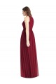 Großhandel Lila A-Linien Neckholder Chiffon Lange Brautjungfernkleider