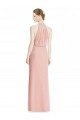 Großhandel Meerjungfrau Neckholder Chiffon Lange Brautjungfernkleider